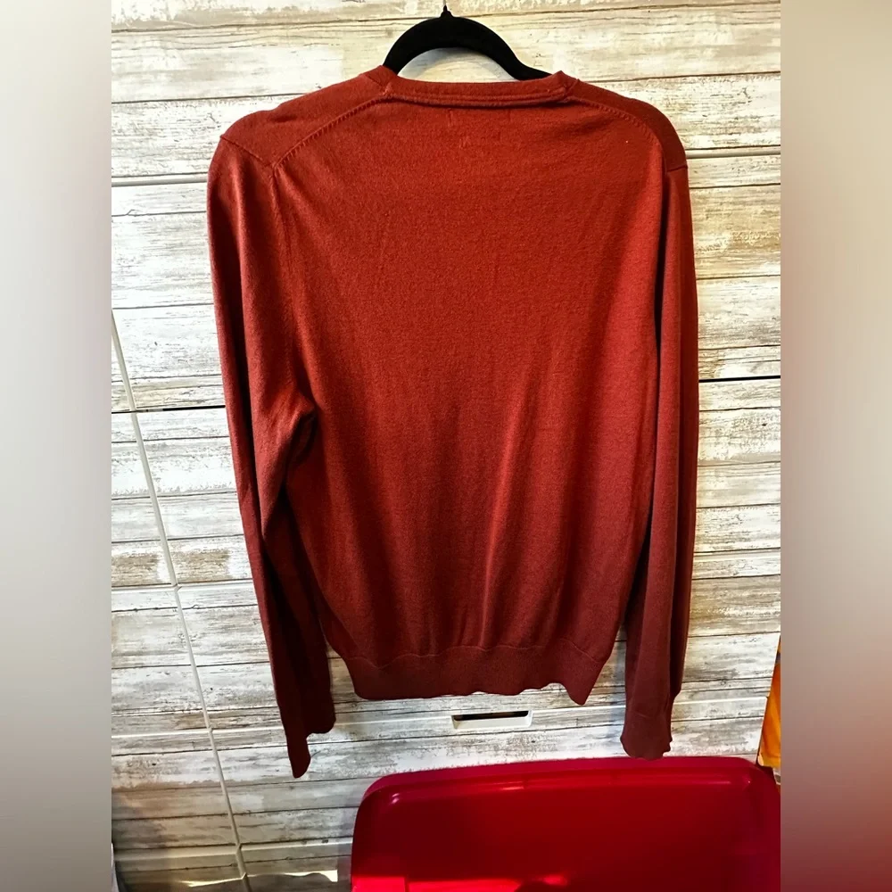 🧥 Banana Republic Luxury Blend V-Neck Sweater Men’s Medium Silk Cashmere Blend